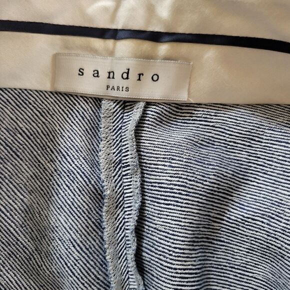 Sandro Paris Women's Blue Pants Size 38 - Picture 6 of 11